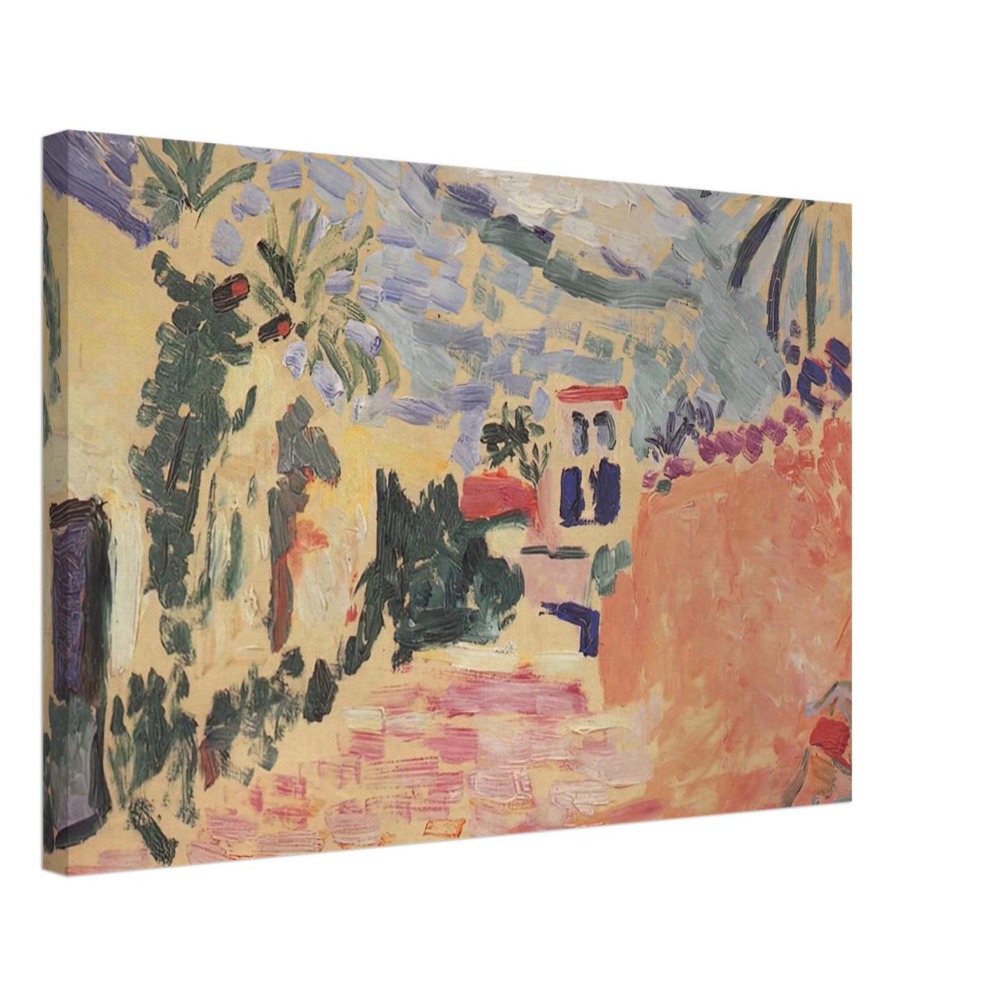 Henri Matisse - STREET AT BISKRA 1906 Canvas - 40x60 cm / 16x24 inches-canvas