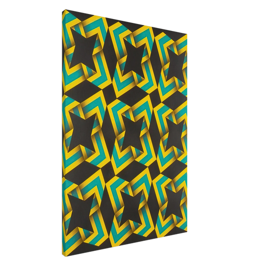 Omar Rayo - 9-Soles - 1967 Canvas - 20x30 cm / 8x12 inches-canvas