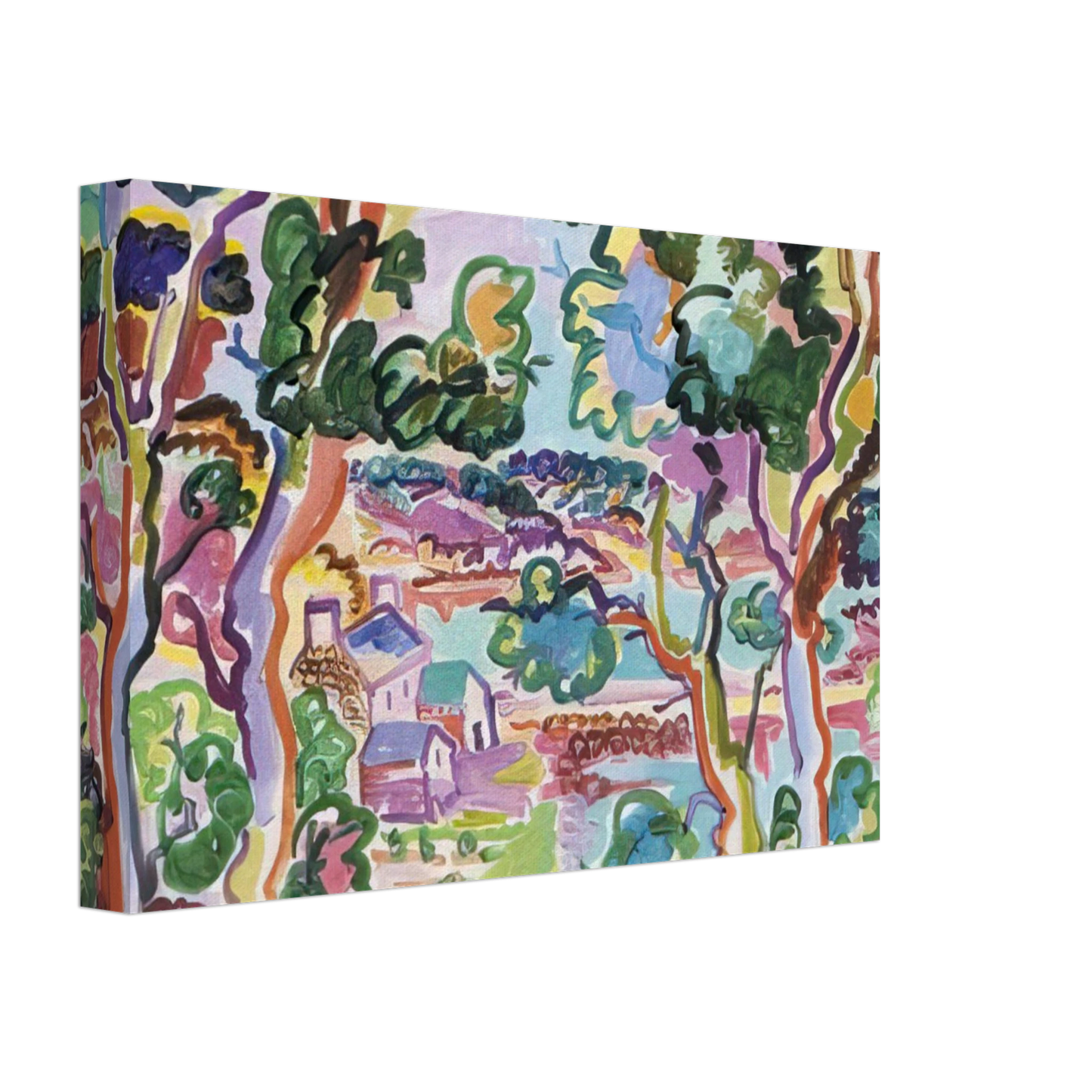 Charles Lapicque - Paysage - Fauvism Canvas - 40x60 cm / 16x24 inches-canvas