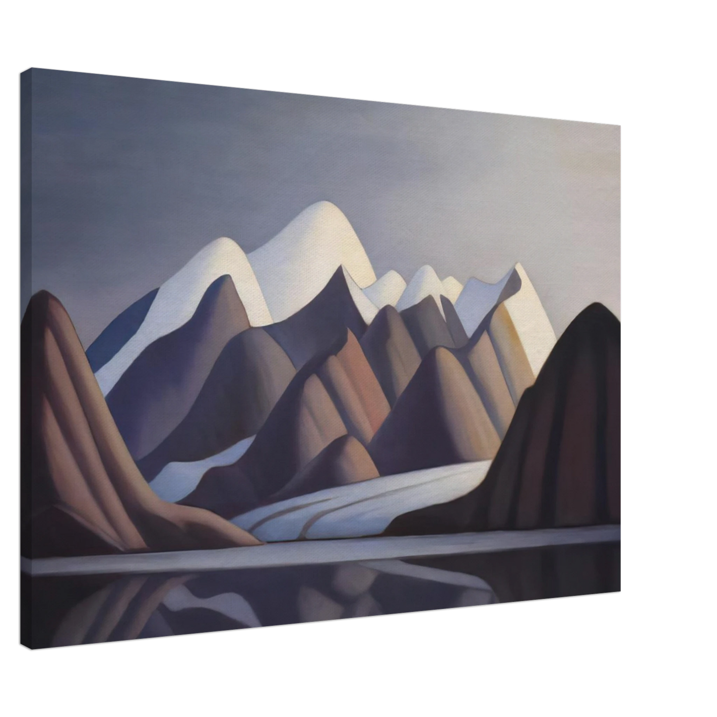 Lawren Harris - Mount Thule, Bylot Island - 1930 Canvas - 20x30 cm / 8x12 inches-canvas