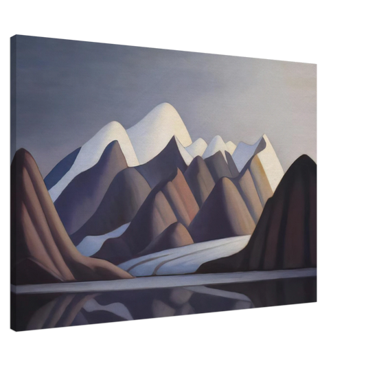 Lawren Harris - Mount Thule, Bylot Island - 1930 Canvas - 20x30 cm / 8x12 inches-canvas