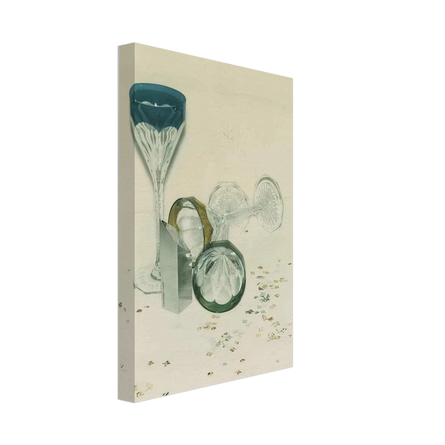 Andy Warhol - Committee 2000 Champagne Glasses Canvas - 40x60 cm / 16x24 inches-canvas