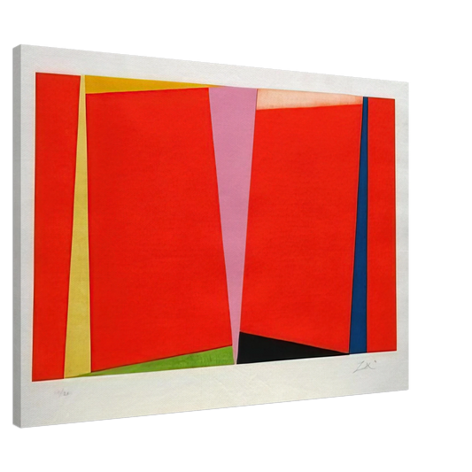 Larry Zox - Untitled - 1970 Canvas - 20x30 cm / 8x12 inches-canvas
