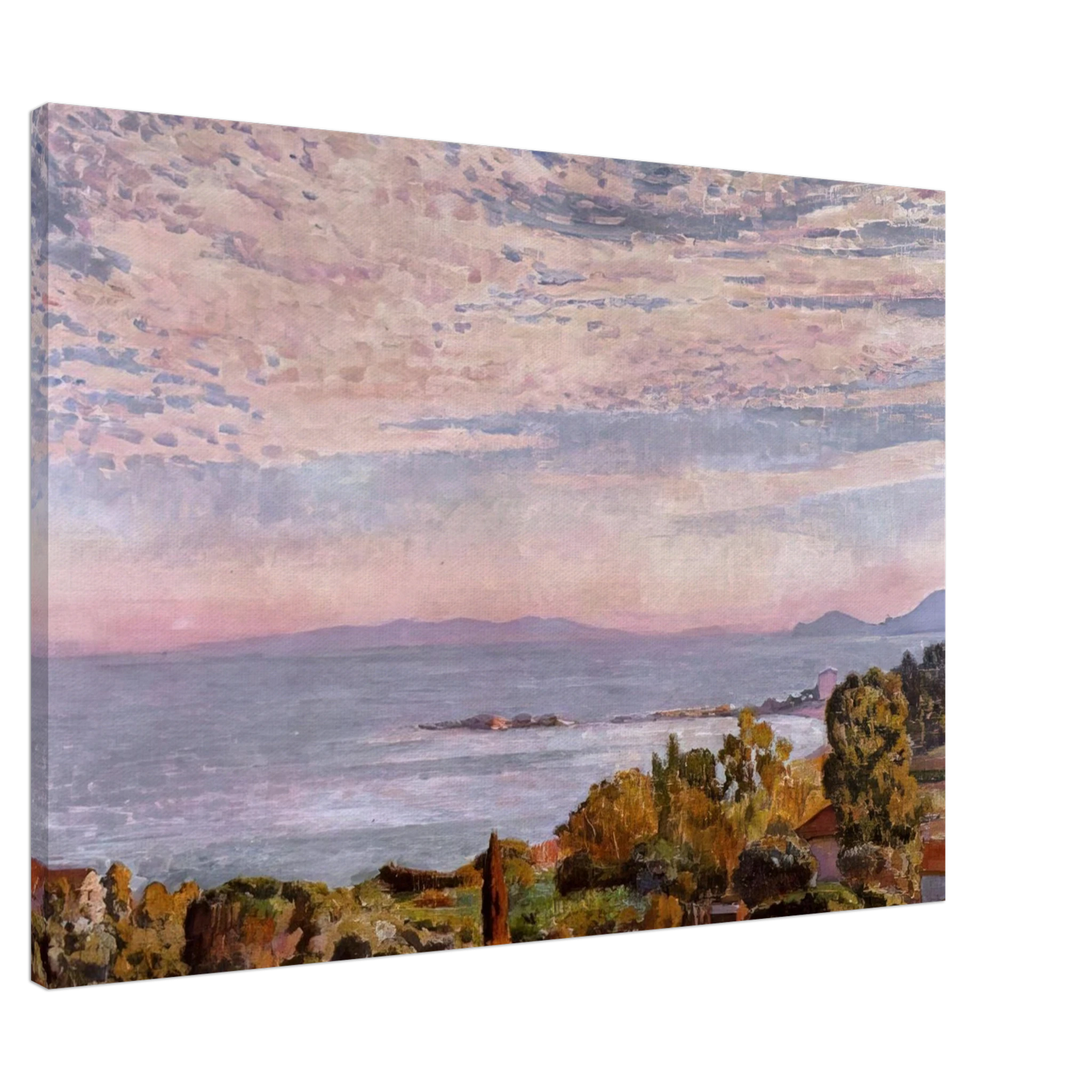 Theo van Rysselberghe - THE BAY OF ST CLAIR 1923 Canvas - 20x30 cm / 8x12 inches-canvas