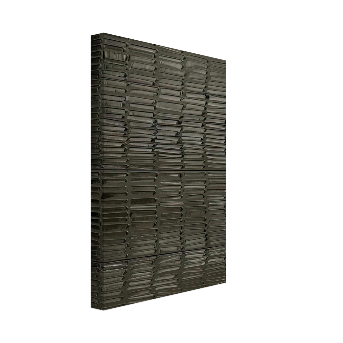 Pierre Soulages - Peinture 324 x 181 cm, 19 fevrier 2009 Polyptyque - 2009 Canvas - 70x100 cm / 28x40 inches-canvas