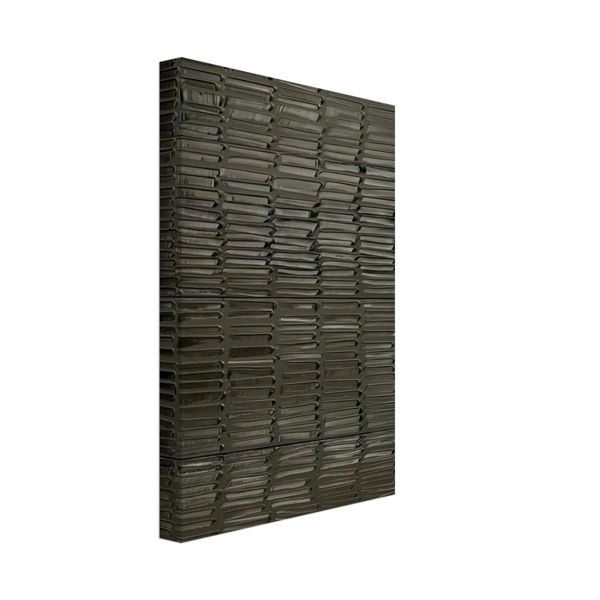 Pierre Soulages - Peinture 324 x 181 cm, 19 fevrier 2009 Polyptyque - 2009 Canvas - 70x100 cm / 28x40 inches-canvas