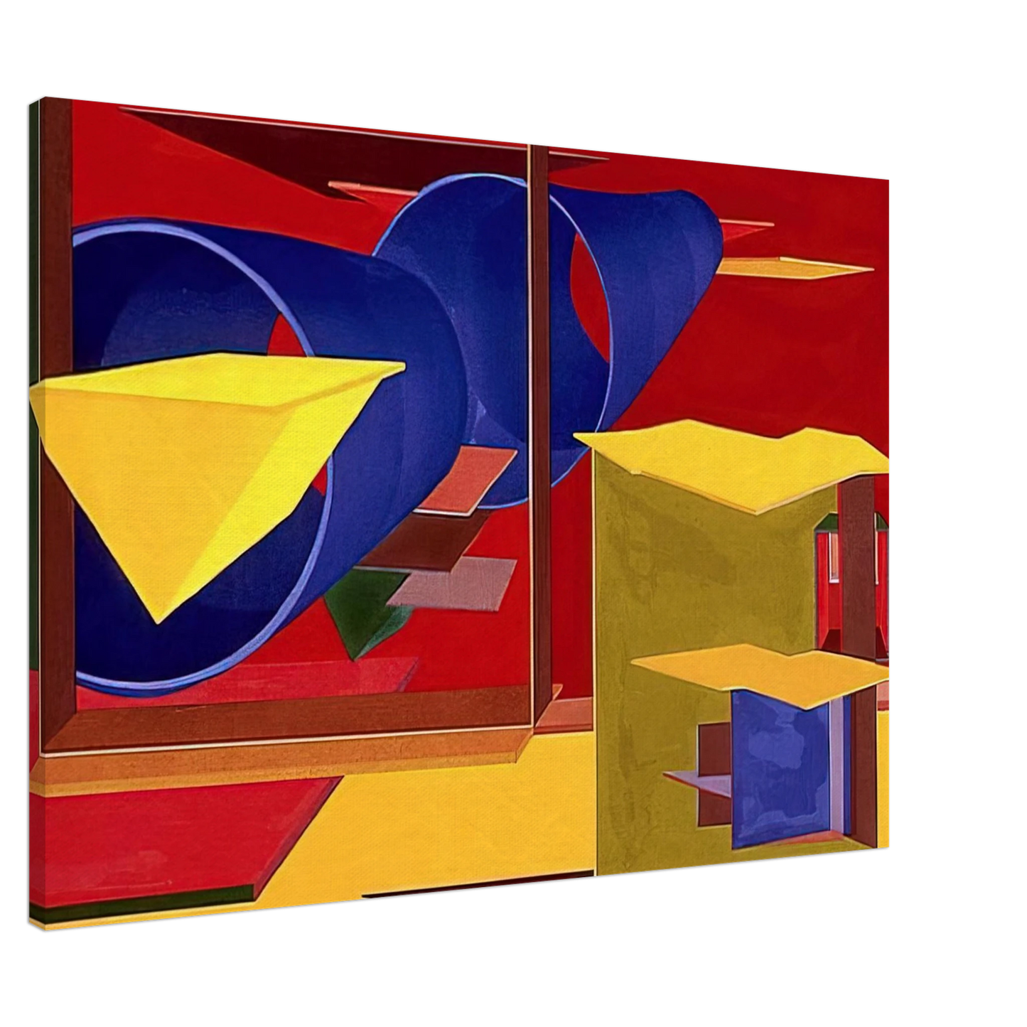 Al Held - Pachinko Canvas - 20x30 cm / 8x12 inches-canvas