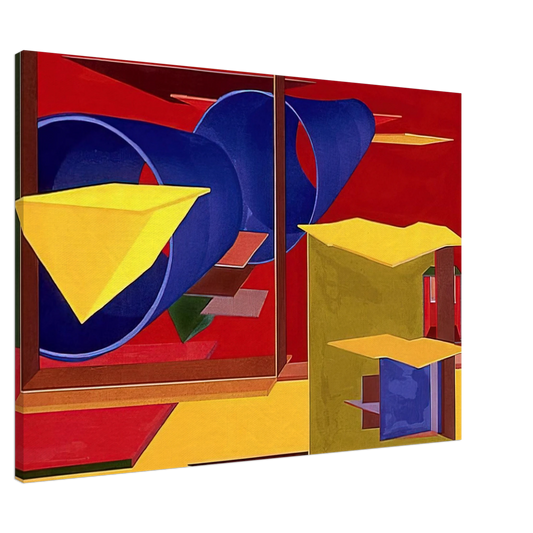 Al Held - Pachinko Canvas - 20x30 cm / 8x12 inches-canvas