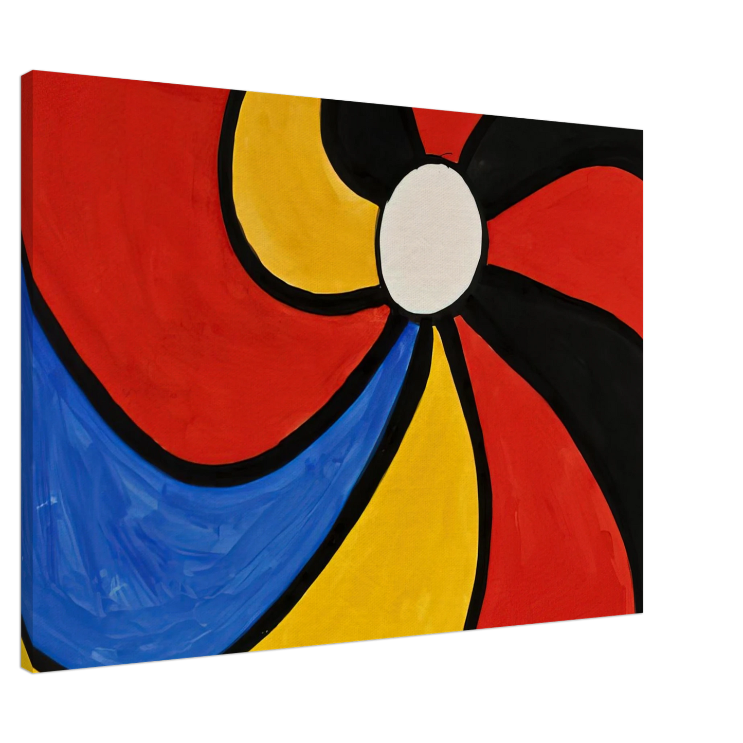 Alexander Calder - THE BIG WHEEL 1970 Canvas - 20x30 cm / 8x12 inches-canvas