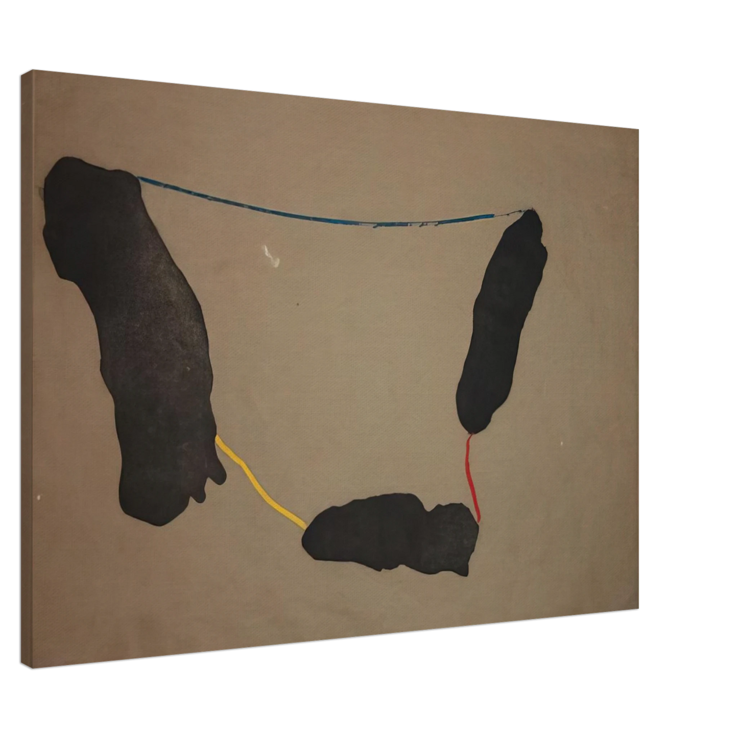 Helen Frankenthaler - Connected By Joy - 1973 Canvas - 20x30 cm / 8x12 inches-canvas