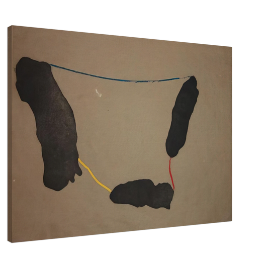 Helen Frankenthaler - Connected By Joy - 1973 Canvas - 20x30 cm / 8x12 inches-canvas