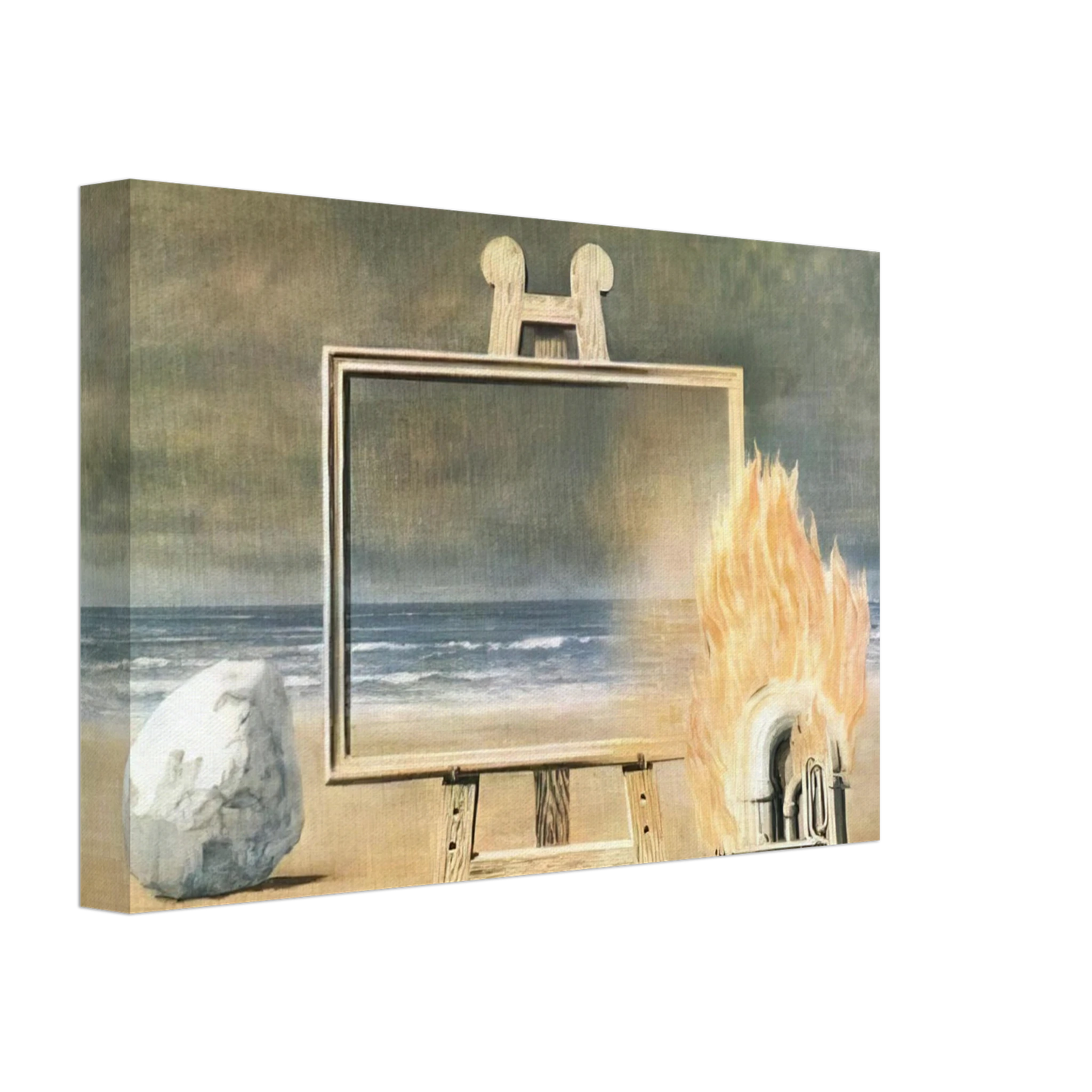 Rene Magritte - THE FAIR CAPTIVE 1947 Canvas - 40x60 cm / 16x24 inches-canvas