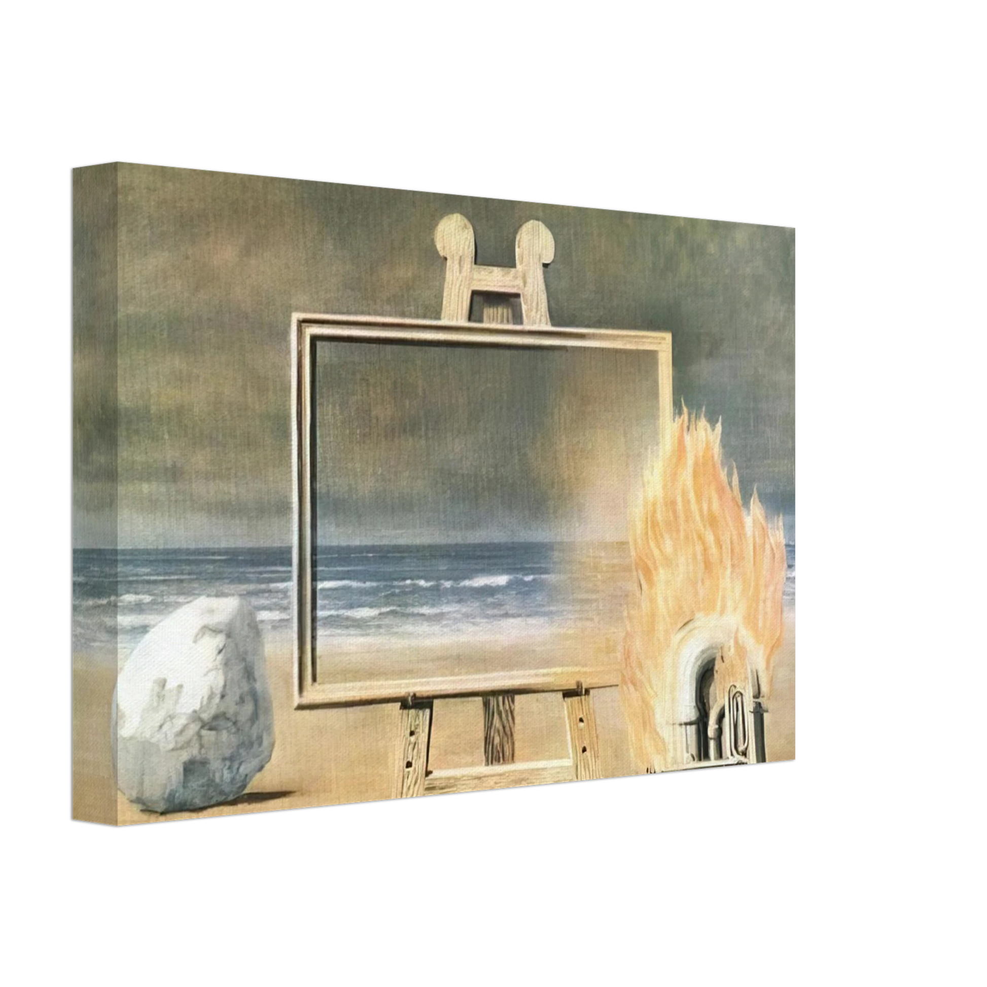 Rene Magritte - THE FAIR CAPTIVE 1947 Canvas - 40x60 cm / 16x24 inches-canvas