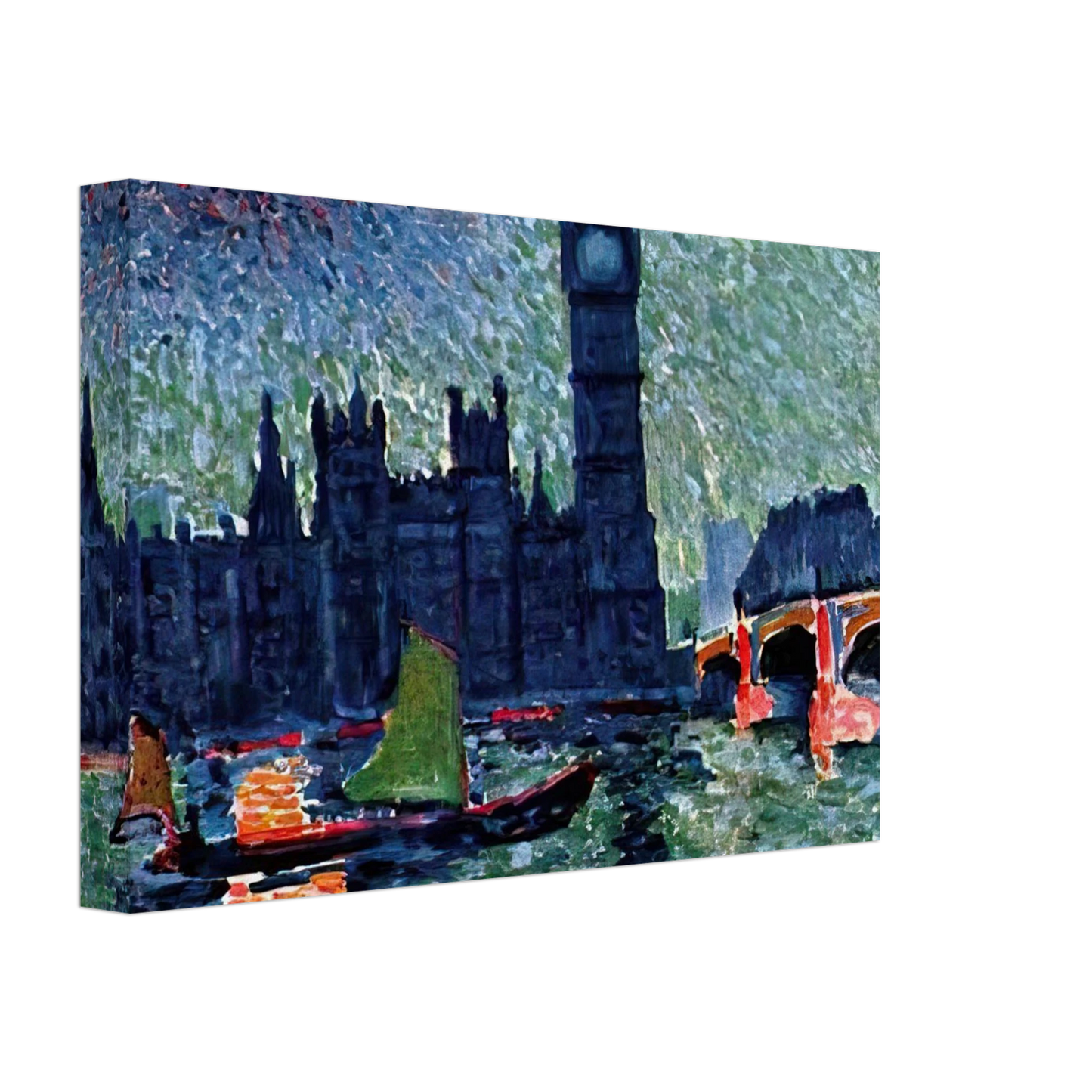 Andre Derain - THE PALACE OF WESTMINSTER 1907 Canvas - 40x60 cm / 16x24 inches-canvas