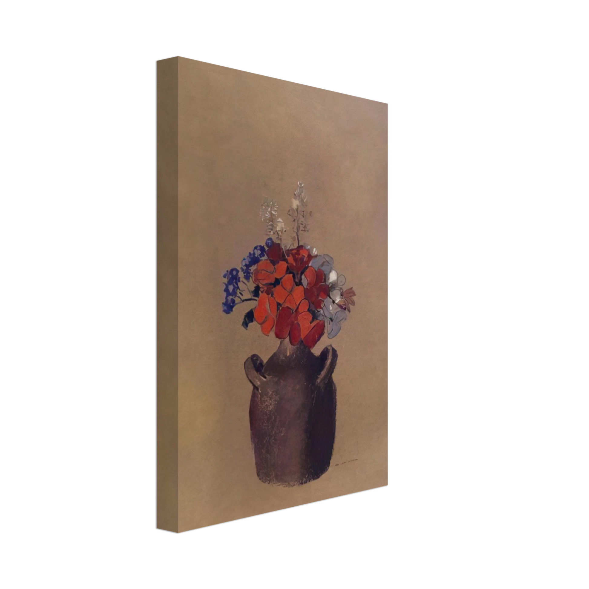 Odilon Redon - FLOWERS IN A VASE Canvas - 40x60 cm / 16x24 inches-canvas