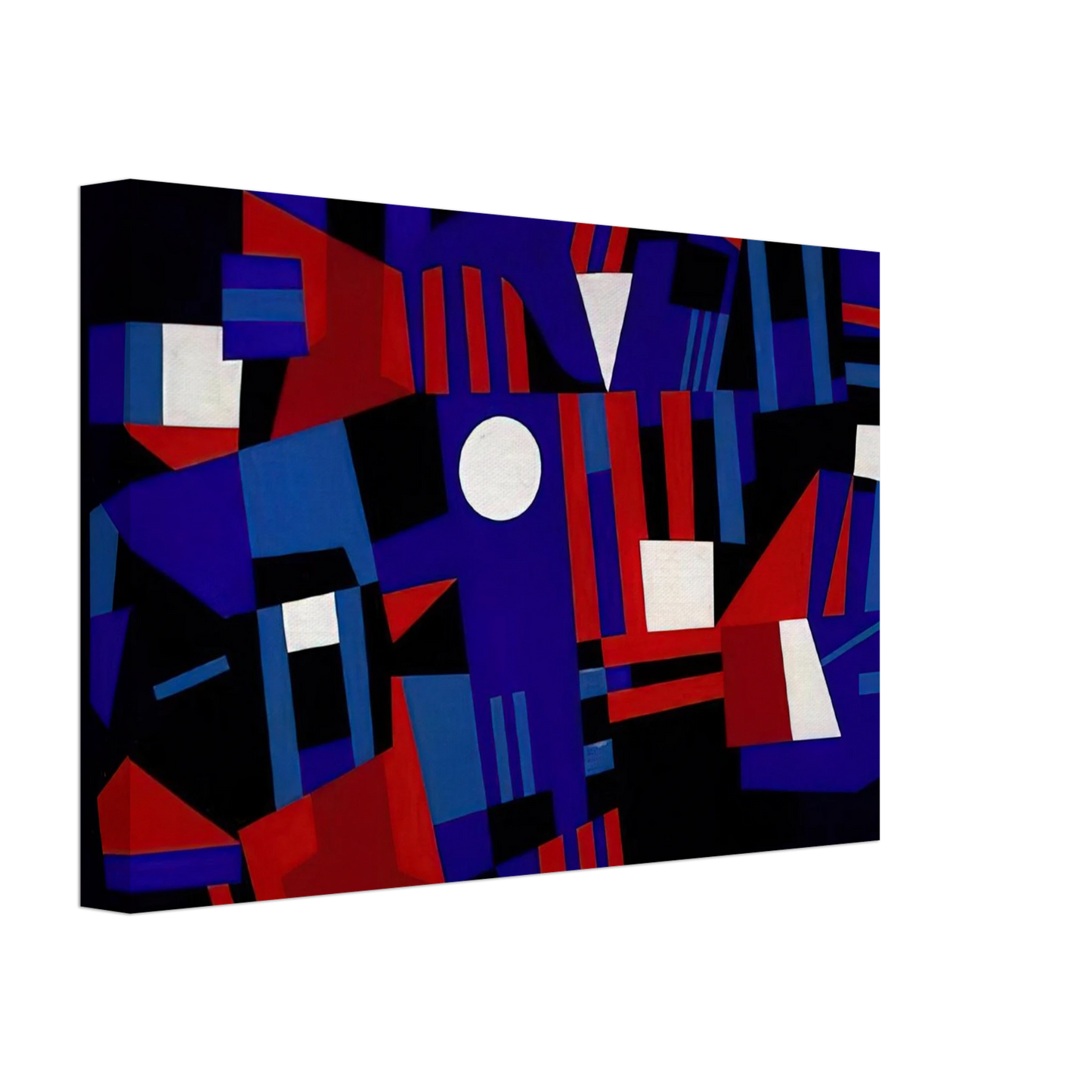 Ad Reinhardt - Red and Blue Composition - 1941 Canvas - 40x60 cm / 16x24 inches-canvas