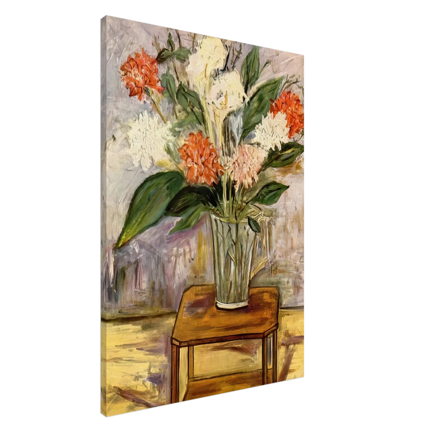 Maurice Utrillo - FLOWERS Canvas - 20x30 cm / 8x12 inches-canvas