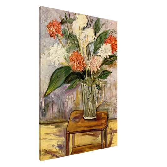 Maurice Utrillo - FLOWERS Canvas - 20x30 cm / 8x12 inches-canvas
