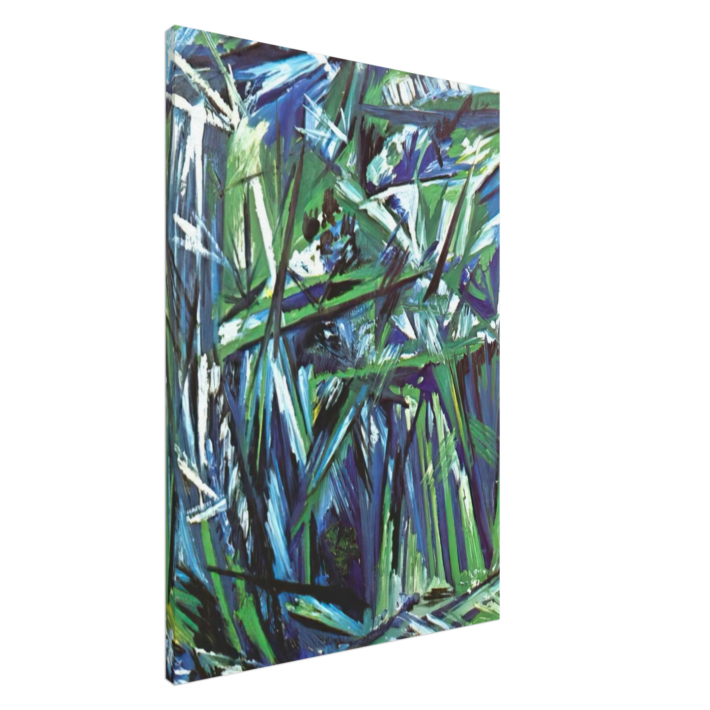 Natalia Goncharova - Green Forest - 1911 Canvas - 20x30 cm / 8x12 inches-canvas