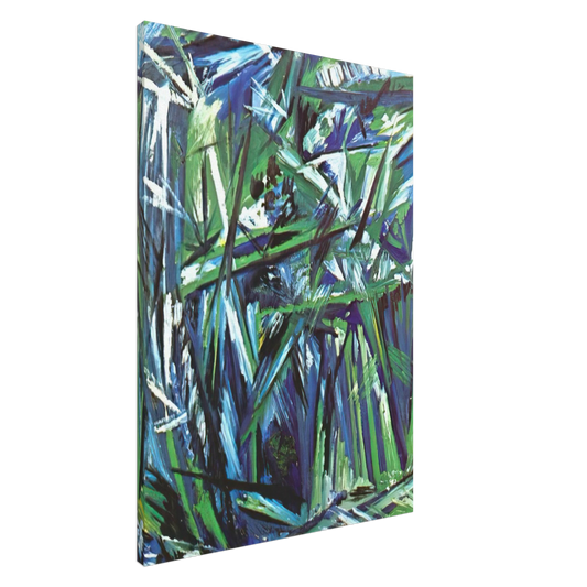 Natalia Goncharova - Green Forest - 1911 Canvas - 20x30 cm / 8x12 inches-canvas