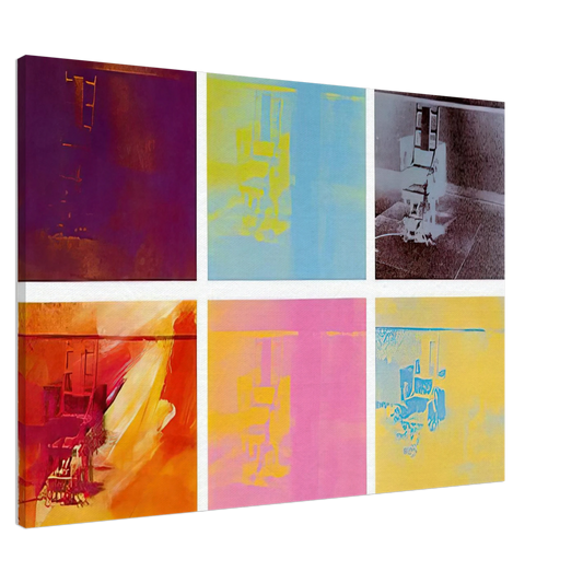 Andy Warhol - Electric Chair Canvas - 20x30 cm / 8x12 inches-canvas