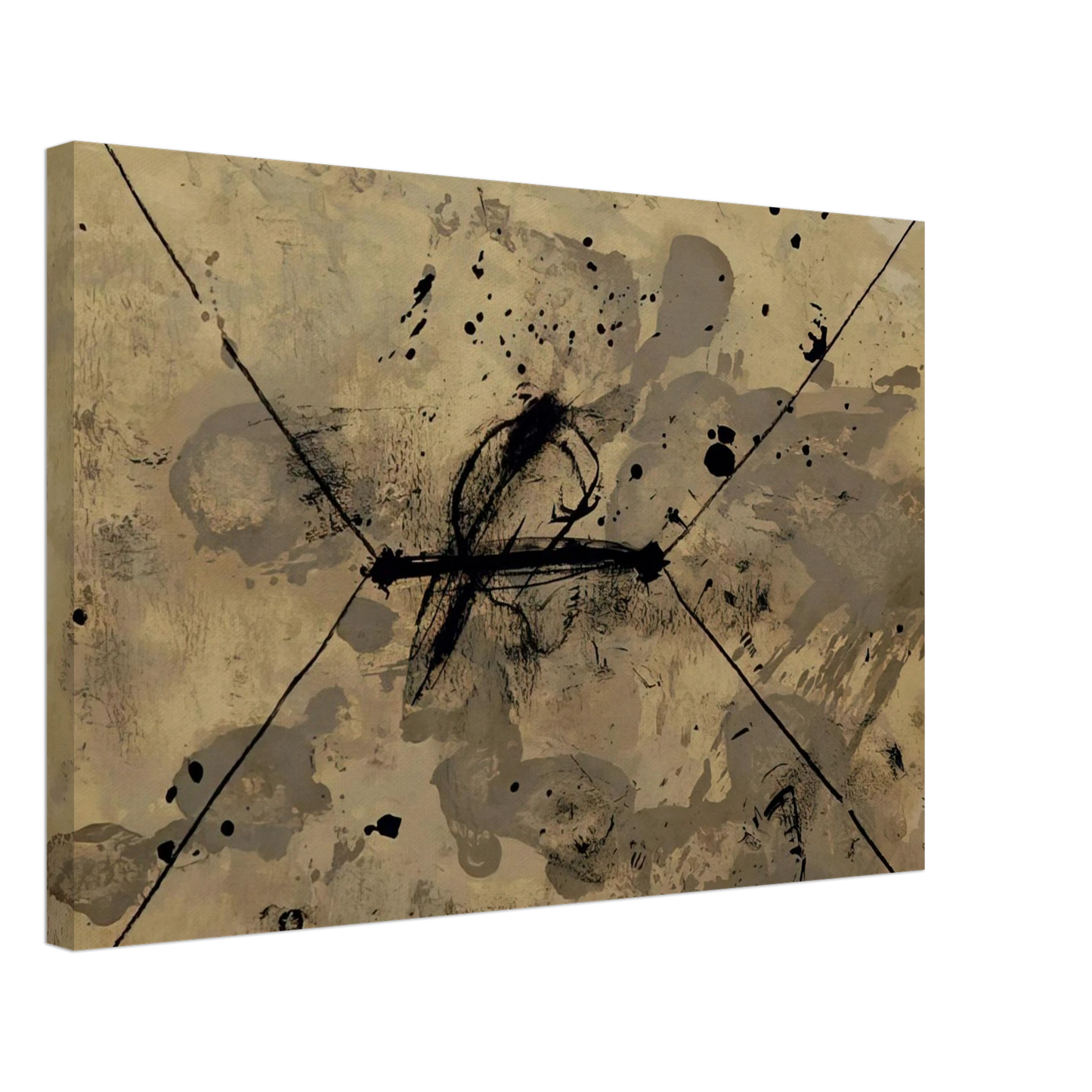 Antoni Tapies - L ENVELOPPE 1968 Canvas - 40x60 cm / 16x24 inches-canvas
