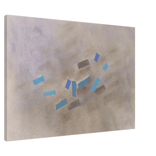 Esteban Vicente - NUMERO 10 1983 Canvas - 20x30 cm / 8x12 inches-canvas