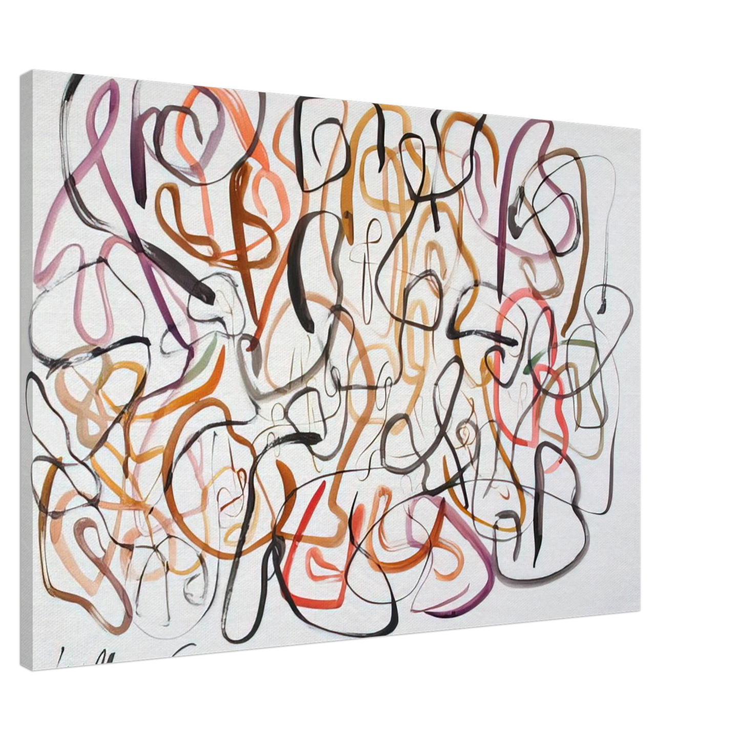 William Saroyan - #5 April 28, 1963 NYC - 1963 Canvas - 20x30 cm / 8x12 inches-canvas