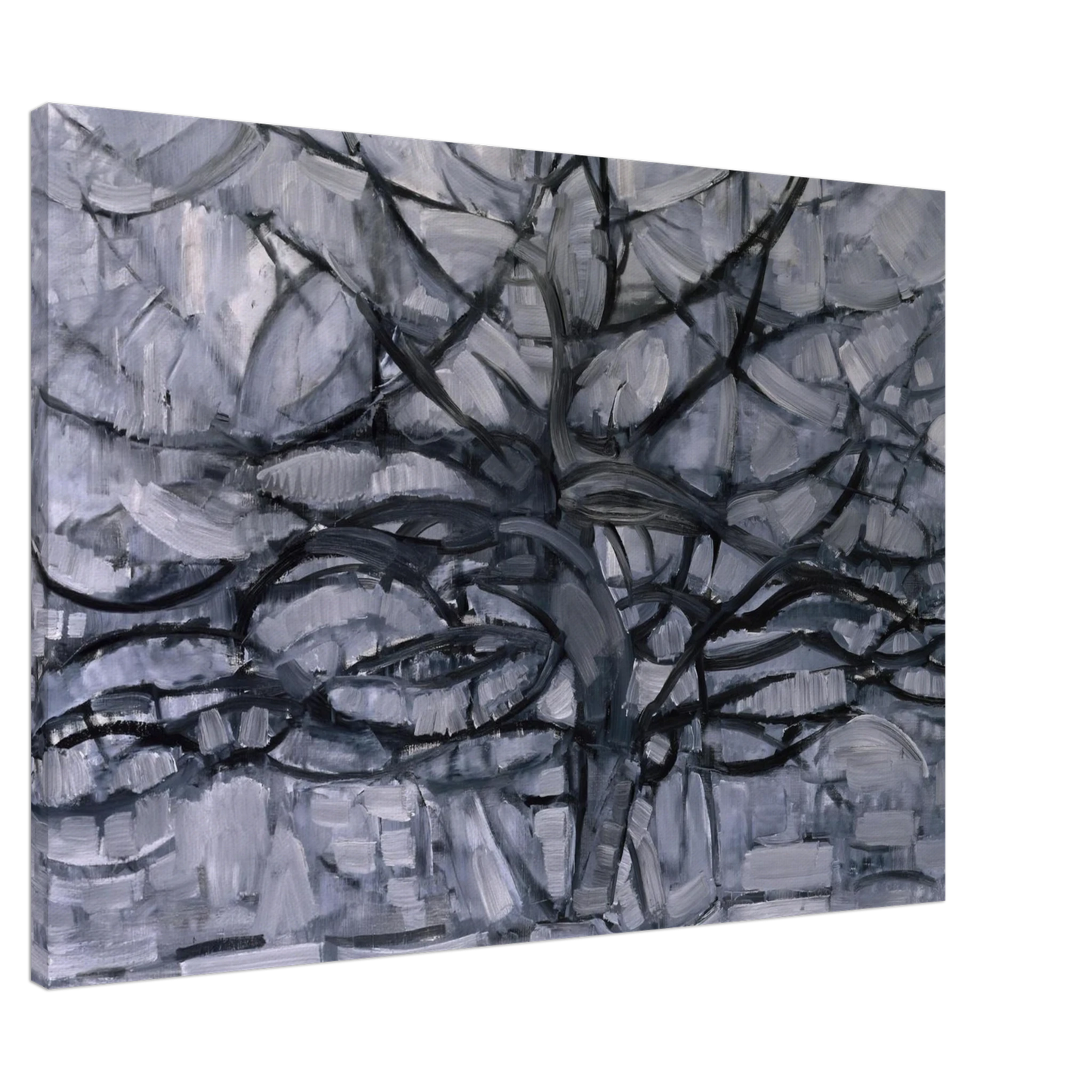 Piet Mondrian - The Gray Tree Canvas - 20x30 cm / 8x12 inches-canvas