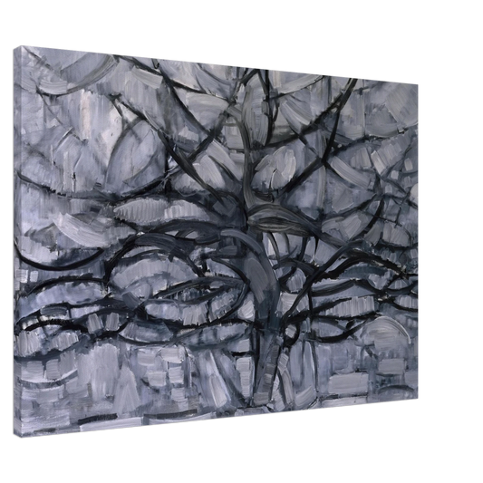Piet Mondrian - The Gray Tree Canvas - 20x30 cm / 8x12 inches-canvas
