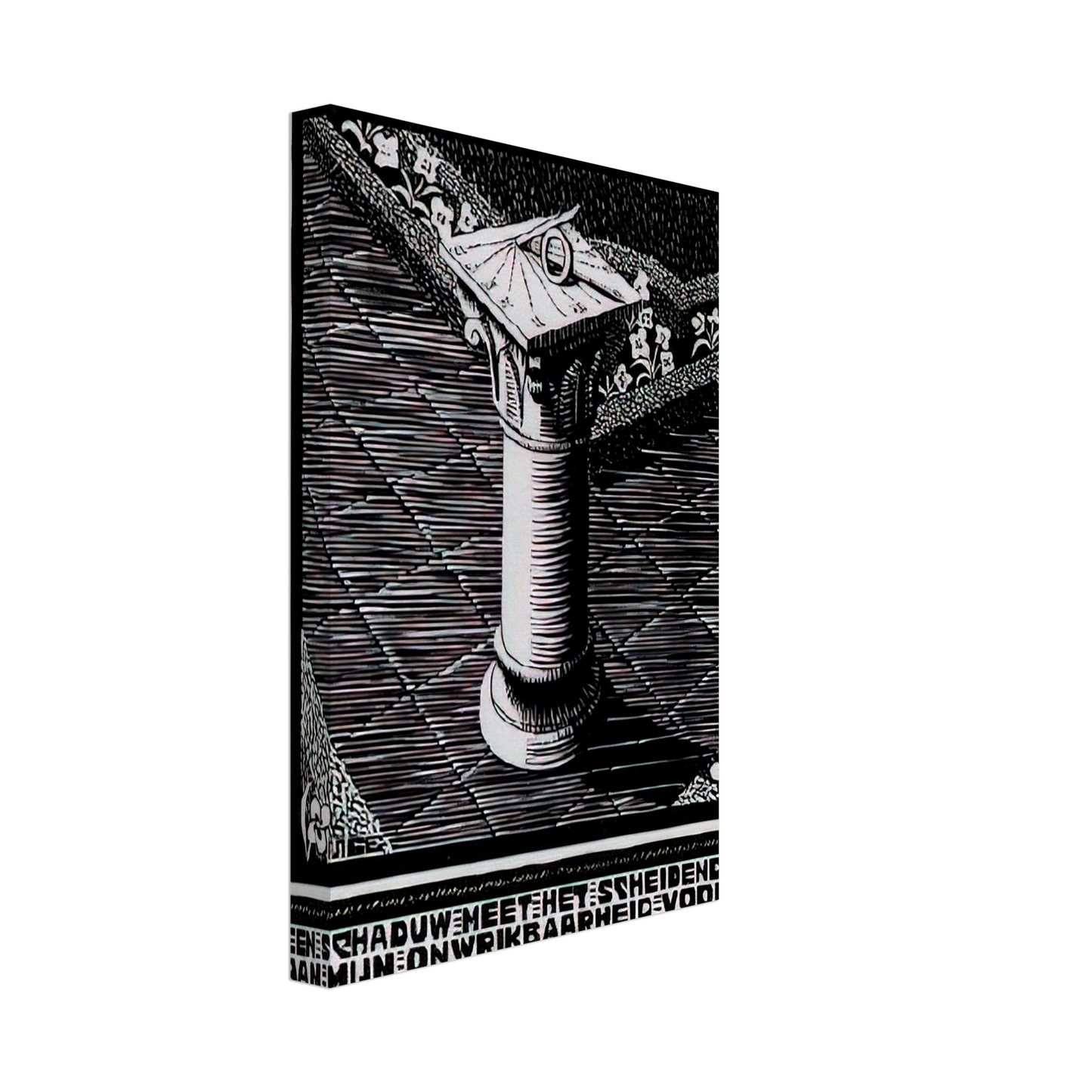 MC Escher - EMBLEMATA SUNDIAL Canvas - 40x60 cm / 16x24 inches-canvas