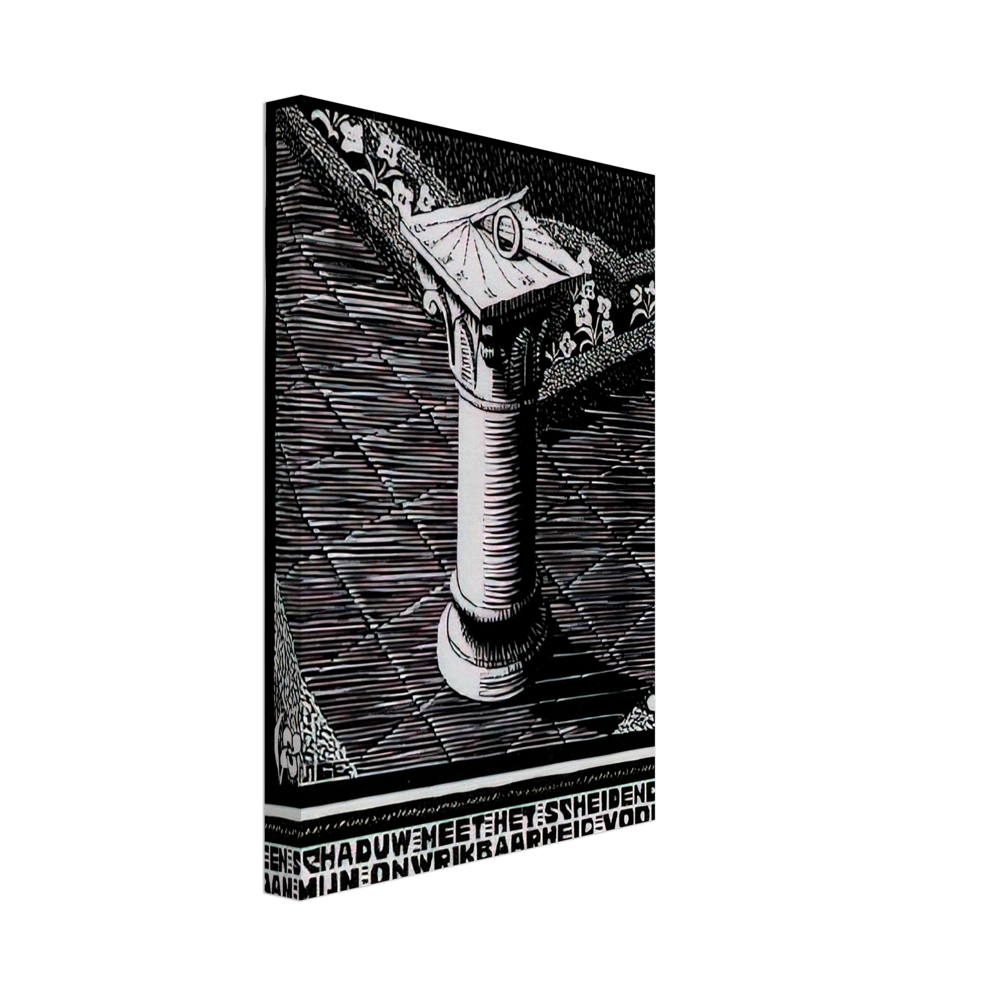 MC Escher - EMBLEMATA SUNDIAL Canvas - 40x60 cm / 16x24 inches-canvas