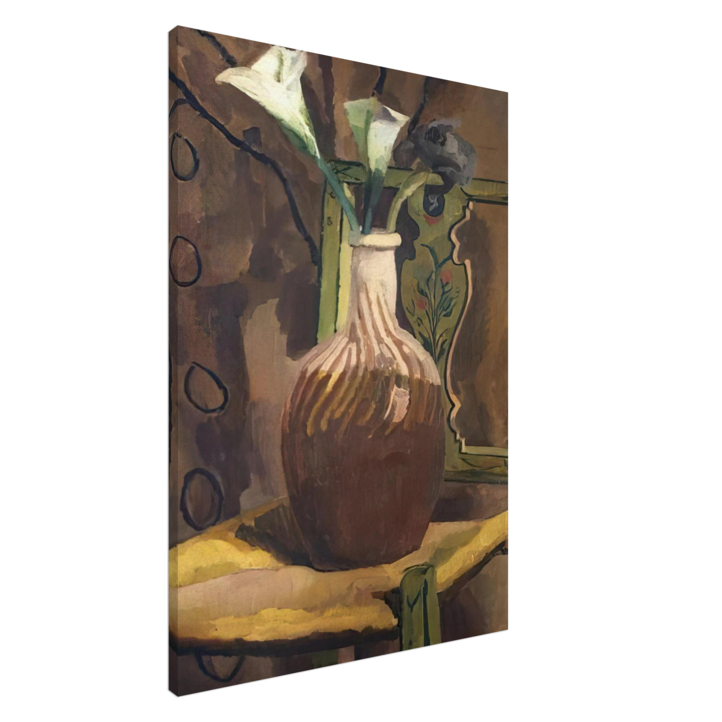 Vanessa Bell - ARUM LILIES 1919 Canvas - 20x30 cm / 8x12 inches-canvas