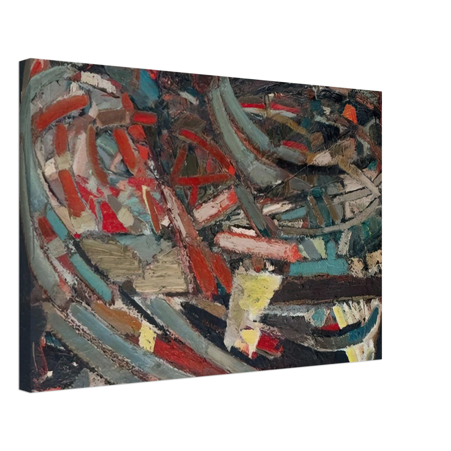 Nicolas de Stael - Composition - 1947 Canvas - 70x100 cm / 28x40 inches-canvas