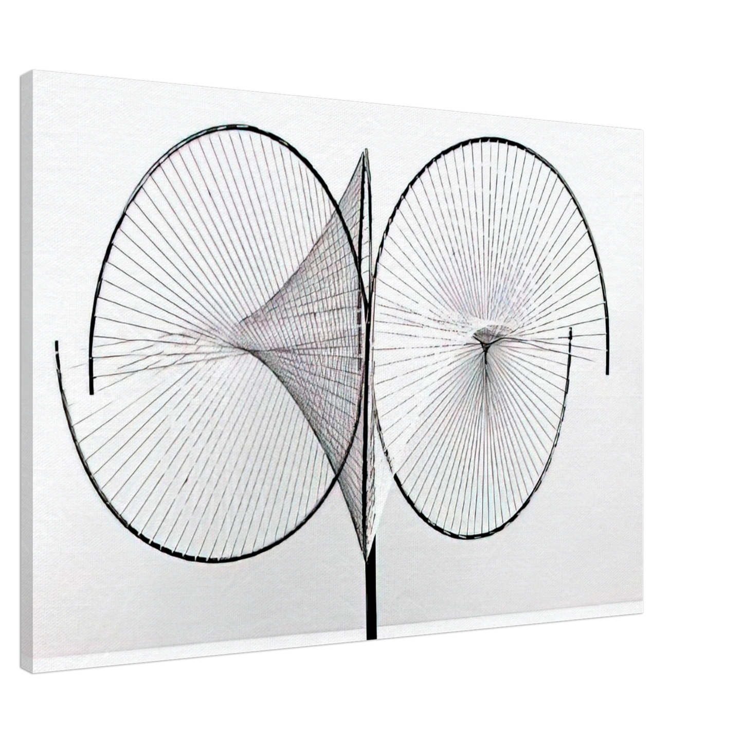 Tomas Maldonado - Hyperbolic surfaces - 1959 Canvas - 20x30 cm / 8x12 inches-canvas
