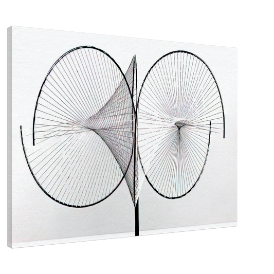 Tomas Maldonado - Hyperbolic surfaces - 1959 Canvas - 20x30 cm / 8x12 inches-canvas