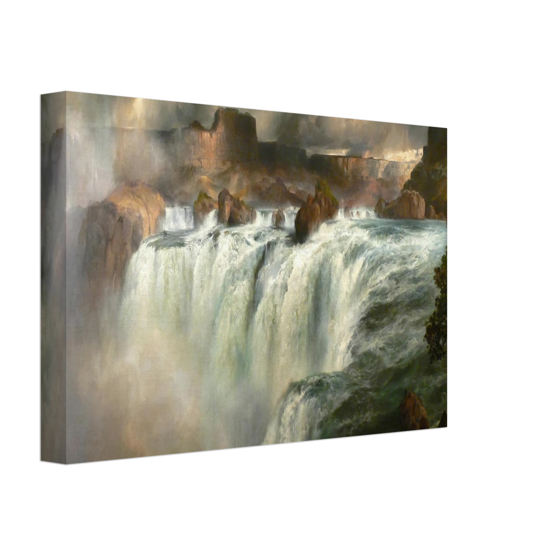 Thomas Moran - Shoshone Falls on the Snake River Canvas - 70x100 cm / 28x40 inches-canvas