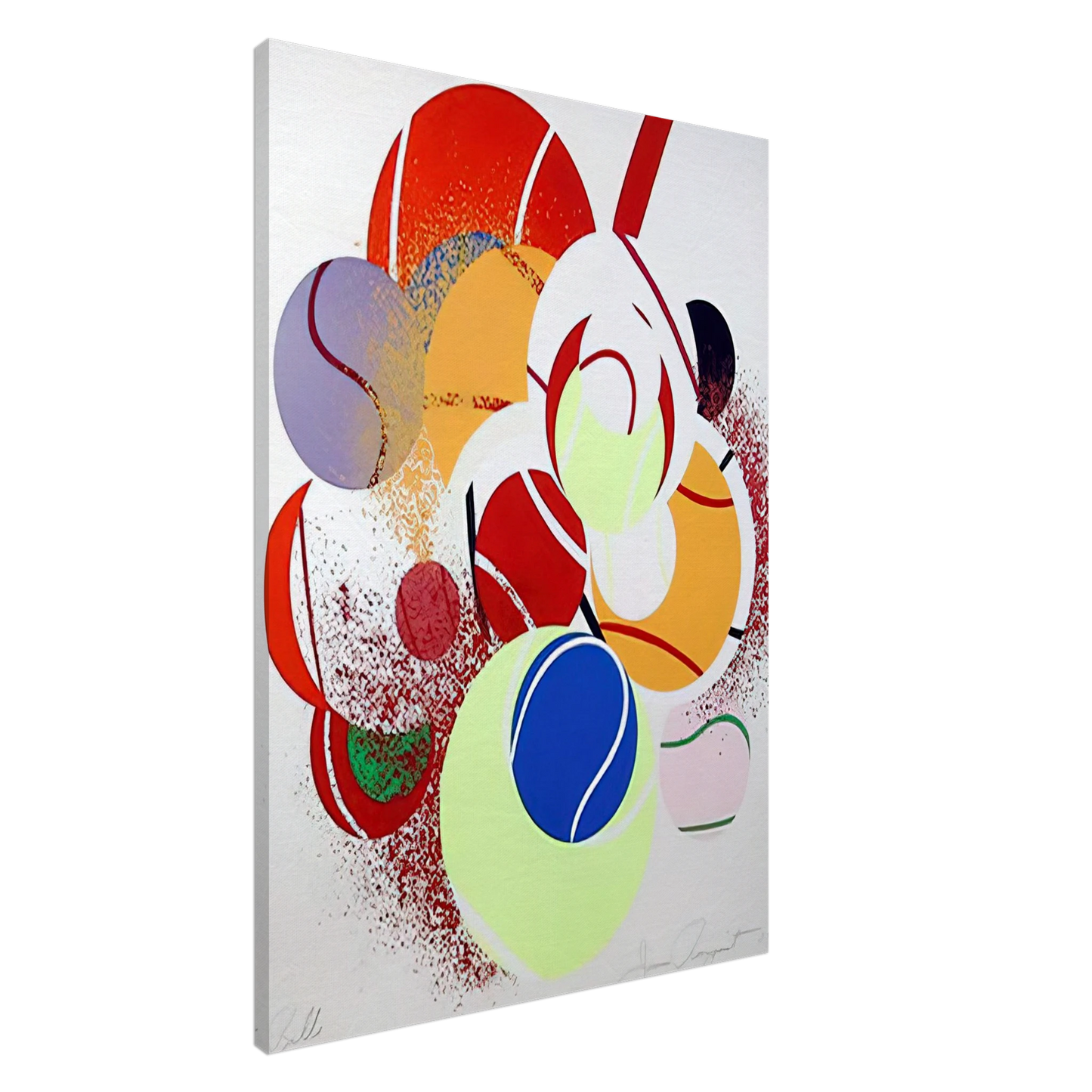 James Rosenquist - Balls Canvas - 20x30 cm / 8x12 inches-canvas