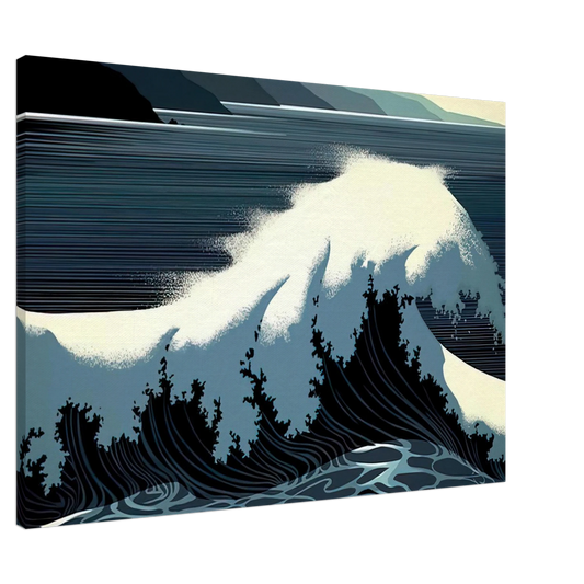 Eyvind Earle - A Sounding of Surf Canvas - 20x30 cm / 8x12 inches-canvas