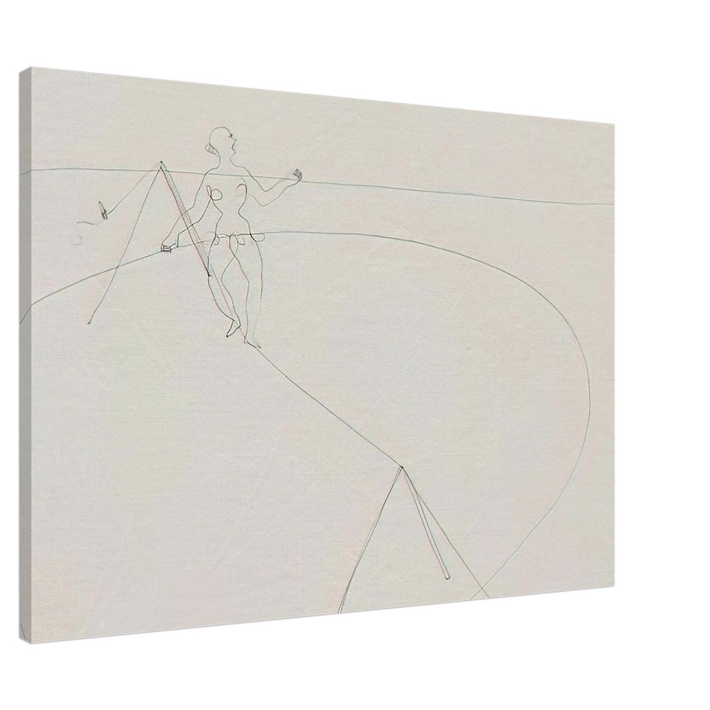 Alexander Calder - TIGHTROPE WALKER 1932 Canvas - 20x30 cm / 8x12 inches-canvas