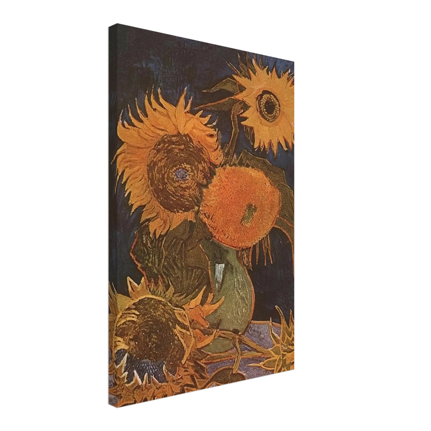 Vincent van Gogh - Still Life Vase with Five Sunflowers Canvas - 40x60 cm / 16x24 inches-canvas