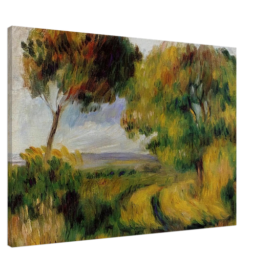 Pierre-Auguste Renoir - Breton Landscape Trees and Moor Canvas - 20x30 cm / 8x12 inches-canvas