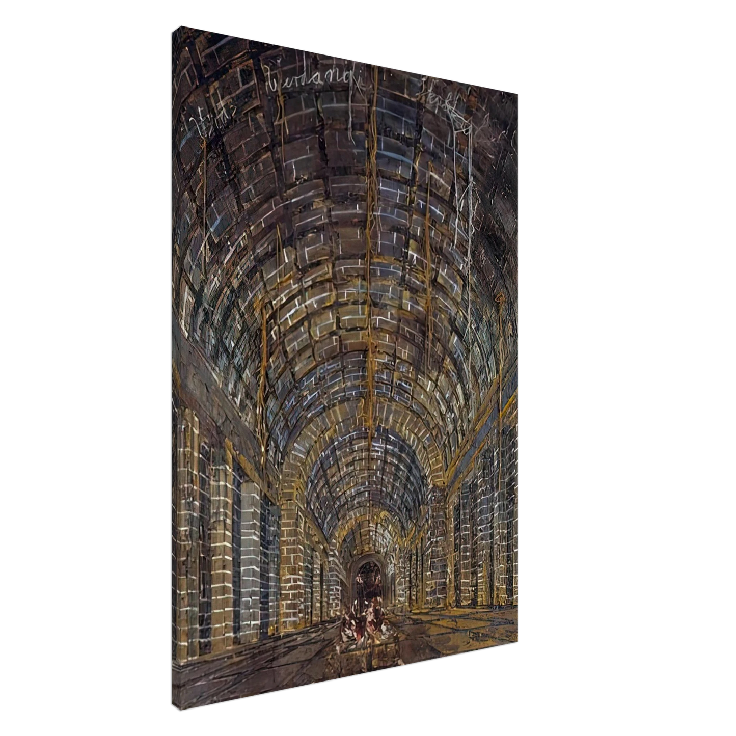 Anselm Kiefer - URD VERDANDI SKULD THE NORNS 1983 Canvas - 20x30 cm / 8x12 inches-canvas