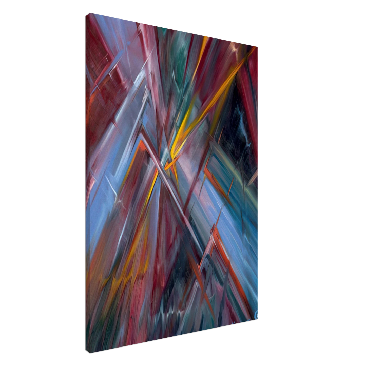 Konrad Zuse - Colorful Flashes Canvas - 20x30 cm / 8x12 inches-canvas
