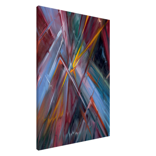 Konrad Zuse - Colorful Flashes Canvas - 20x30 cm / 8x12 inches-canvas