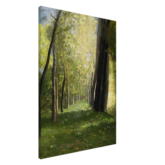 Odilon Redon - LANE OF TREES Canvas - 20x30 cm / 8x12 inches-canvas