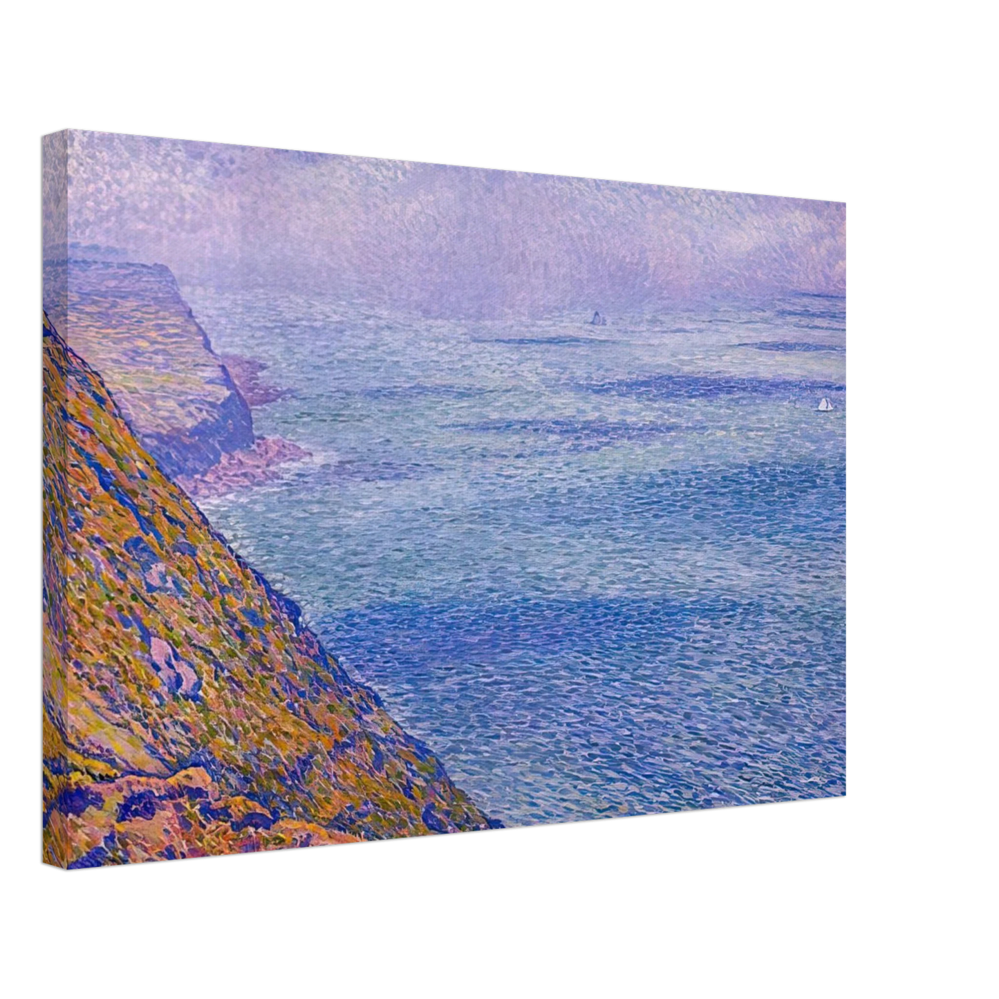 Theo van Rysselberghe - THE CAP GRIS NEZ 1900 Canvas - 40x60 cm / 16x24 inches-canvas