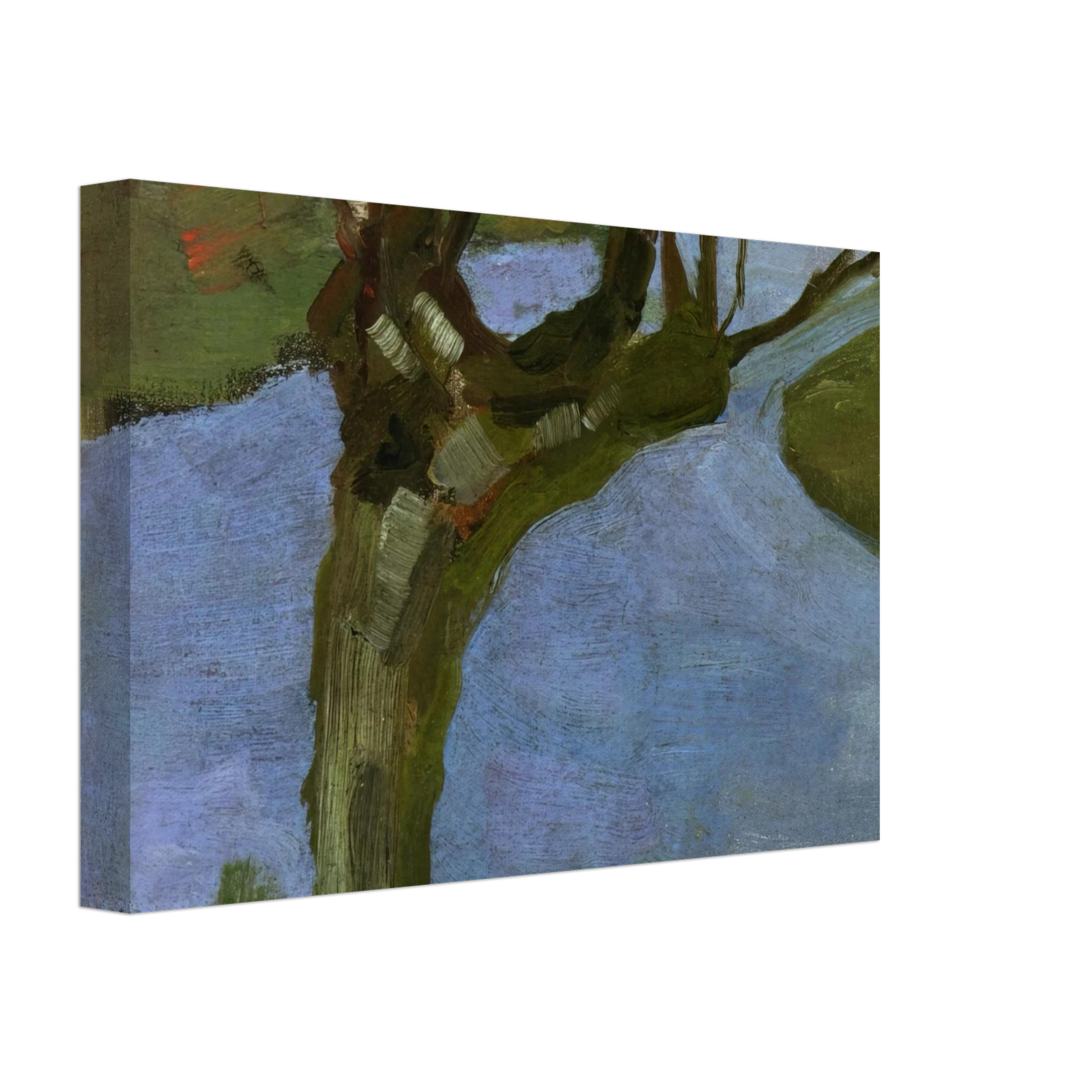 Piet Mondrian - Irrigation Ditch with Mature Willow Canvas - 70x100 cm / 28x40 inches-canvas