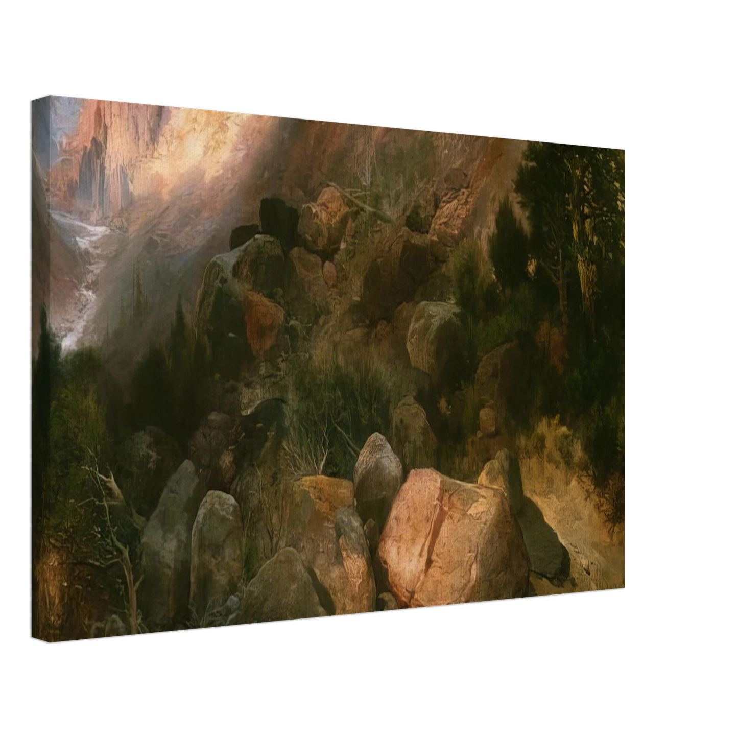 Thomas Moran - Golden Gate Yellowstone National Park Canvas - 40x60 cm / 16x24 inches-canvas