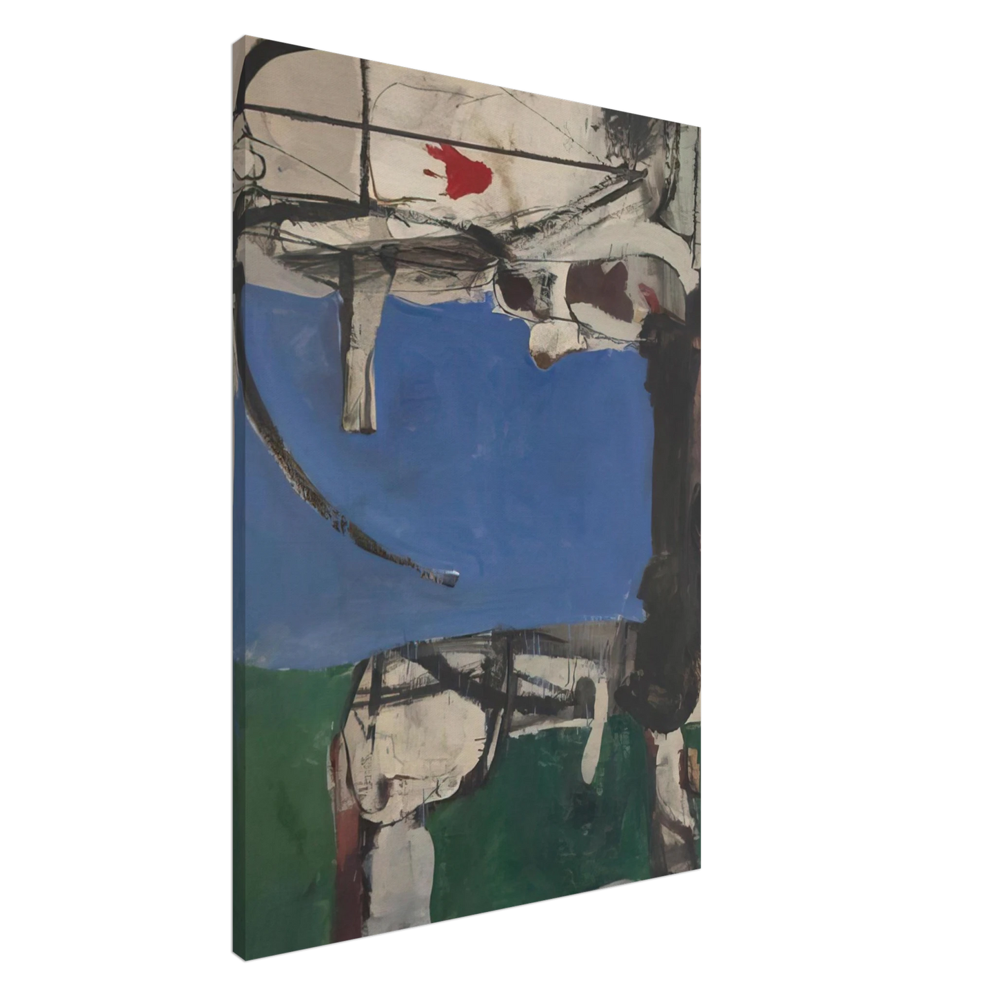 Richard Diebenkorn - Urbana #2 The Archer Canvas - 20x30 cm / 8x12 inches-canvas